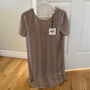 Dry lake beaded t shirt dress